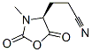 4-Oxazolidinepropanenitrile,3-methyl-2,5-dioxo-,(s)-(9ci)Structure,160880-93-3Structure 4-Oxazolidinepropanenitrile,3-methyl-2,5-dioxo-,(s)-(9ci) Structure,160880-93-3Structure