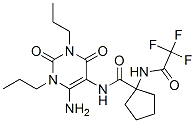 (9ci)-n-(6-氨基-1,2,3,4-四氫-2,4-二氧代-1,3-二丙基-5-嘧啶)-1-[(三氟乙?；?氨基]-環(huán)戊烷羧酰胺結(jié)構(gòu)式_161918-62-3結(jié)構(gòu)式
