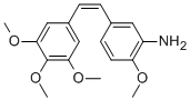 (Z)-2-甲氧基-5-(3,4,5-三甲氧基苯乙烯)苯胺結(jié)構(gòu)式_162705-07-9結(jié)構(gòu)式
