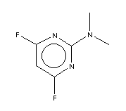 (9ci)-4,6-二氟-N,N-二甲基-2-嘧啶胺結(jié)構(gòu)式_165258-63-9結(jié)構(gòu)式