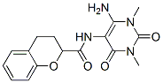  n-(6-氨基-1,2,3,4-四氫-1,3-二甲基-2,4-二氧代-5-嘧啶)-3,4-二氫-2H-1-苯并吡喃-2-羧酰胺結構式_166115-85-1結構式