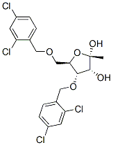 1-甲基-3,5-二-O-(2,4-二氯芐基)-alpha-D-呋喃核糖結(jié)構(gòu)式_168427-35-8結(jié)構(gòu)式