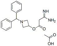 3-氨基-3-亞氨基丙酸1-(二苯甲基)-3-氮雜環(huán)丁酯乙酸鹽結(jié)構(gòu)式_170749-59-4結(jié)構(gòu)式