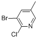 3-Bromo-2-chloro-5-methylpyridine Structure,17282-03-0Structure