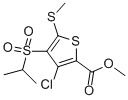 3-氯-4-(異丙基磺酰基)-5-(甲基硫代)噻吩-2-羧酸甲酯結(jié)構(gòu)式_175202-12-7結(jié)構(gòu)式
