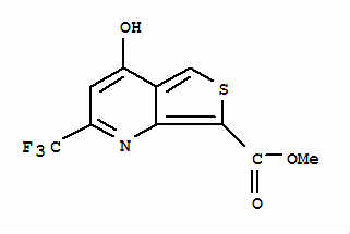 4-羥基-6-(三氟甲基)噻吩并[3,4-b]吡啶-1-羧酸甲酯結(jié)構(gòu)式_175203-39-1結(jié)構(gòu)式