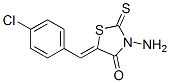 3-氨基-5-[1-(4-氯苯基)-(z)-亞甲基]-2-硫氧代-噻唑烷-4-酮結(jié)構(gòu)式_17521-20-9結(jié)構(gòu)式