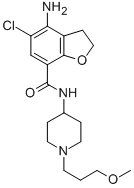 4-氨基-5-氯-2,3-二氫-n-[1-(3-甲氧基丙基)-4-哌啶基]-7-苯并呋喃羧酰胺結構式_179474-81-8結構式