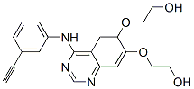4-[(3-乙炔基苯基)氨基]-6,7-雙(2-羥基乙氧基)]喹唑啉結(jié)構(gòu)式_183321-84-8結(jié)構(gòu)式