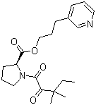 (S)-3-(pyridin-3-yl)propyl 1-(3,3-dimethyl-2-oxopentanoyl)pyrrolidine-2-carboxylateStructure,186452-09-5Structure (S)-3-(pyridin-3-yl)propyl 1-(3,3-dimethyl-2-oxopentanoyl)pyrrolidine-2-carboxylate Structure,186452-09-5Structure