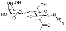 2-(乙酰氨基)-2-脫氧-4-O-(beta-D-吡喃半乳糖基)-beta-D-吡喃葡萄糖基疊氮化物結構式_187988-46-1結構式
