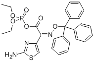 O,o-二乙基磷?；?z)-2-(2-氨基噻唑-4-基)-2-三苯甲游基氧基亞氨基乙酸酯結(jié)構(gòu)式_193402-47-0結(jié)構(gòu)式