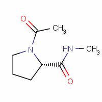(2s)-(9ci)-1-乙?；?n-甲基-2-吡咯烷羧酰胺結(jié)構(gòu)式_19701-85-0結(jié)構(gòu)式