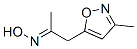 (8ci)-1-(3-甲基-5-異噁唑基)-2-丙酮肟結(jié)構(gòu)式_19986-26-6結(jié)構(gòu)式