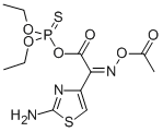 O,o-二乙基硫代磷酰-(z)-2-(2-氨基噻唑-4-基)-2-乙酰基氧基亞氨基乙酸酯結(jié)構(gòu)式_200815-01-6結(jié)構(gòu)式