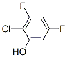 2-氯-3,5-二氟苯酚結(jié)構(gòu)式_206986-81-4結(jié)構(gòu)式