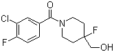 N-(3-氯-4-氟苯甲?；?-4-氟-4-n-(3-氯-4-氟苯甲?；?-4-氟-4-羥基甲基哌啶結(jié)構(gòu)式_208111-36-8結(jié)構(gòu)式
