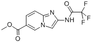 2-(2,2,2-三氟-乙?；被?-咪唑并[1,2-a]吡啶-6-羧酸甲酯結(jié)構(gòu)式_209971-50-6結(jié)構(gòu)式
