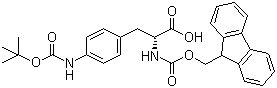 Fmoc-d-4-氨基苯丙氨酸結構式_214750-77-3結構式