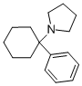 1-(1-苯基環(huán)己基)吡咯烷結(jié)構(gòu)式_2201-39-0結(jié)構(gòu)式