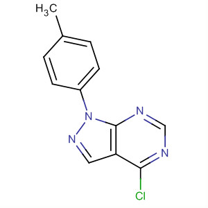 4-氯-1-(對(duì)甲苯)-1H-吡唑并[3,4-d]嘧啶結(jié)構(gòu)式_23000-47-7結(jié)構(gòu)式