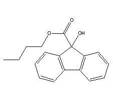 9-羥基芴-9-羧酸丁酯結構式_2314-09-2結構式