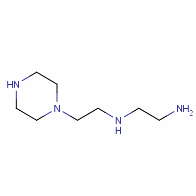 N-[2-(1-哌嗪)乙基]乙烯二胺結構式_24028-46-4結構式