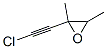 Oxirane, 2-(chloroethynyl)-2,3-dimethyl-(9ci)Structure,24416-94-2Structure Oxirane, 2-(chloroethynyl)-2,3-dimethyl-(9ci) Structure,24416-94-2Structure