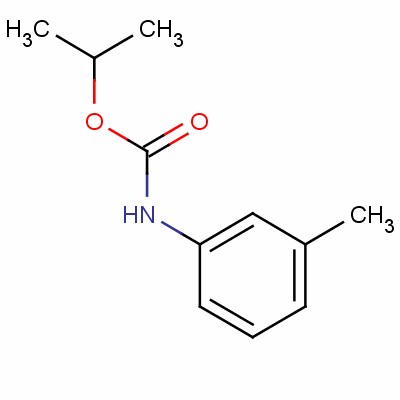 N-(間甲苯)氨基甲酸異丙酯結(jié)構(gòu)式_2610-63-1結(jié)構(gòu)式