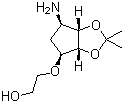 2-{[(3Ar,4s,6r,6as)-6-amino-2,2-dimethyltetrahydro-3ah-cyclopenta[d][1,3]dioxol-4-yl]oxy}ethanol Structure,274693-55-9Structure