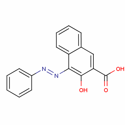 3-羥基-4-(2-苯基二氮雜烯)-2-萘羧酸結(jié)構(gòu)式_27757-79-5結(jié)構(gòu)式