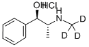 左旋鹽酸偽麻黃堿-D3結(jié)構(gòu)式_285979-74-0結(jié)構(gòu)式
