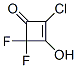  2-氯-4,4-二氟-3-羥基-2-環(huán)丁烯-1-酮結(jié)構(gòu)式_2927-62-0結(jié)構(gòu)式
