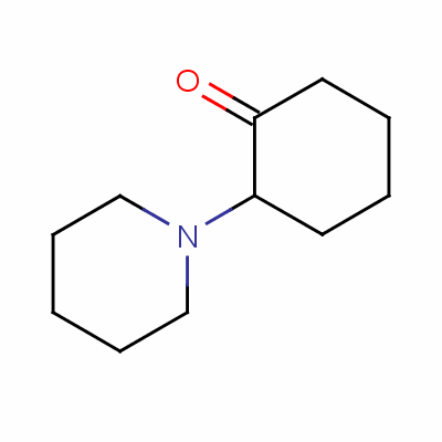 2-(1-哌啶基)-環(huán)己酮結(jié)構(gòu)式_3319-04-8結(jié)構(gòu)式