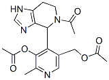 (9ci)-5-乙?；?4-[3-(乙酰基氧基)-5-[(乙?；趸?甲基]-2-甲基-4-吡啶]-4,5,6,7-四氫-1H-咪唑并[4,5-c]吡啶結(jié)構(gòu)式_34594-38-2結(jié)構(gòu)式