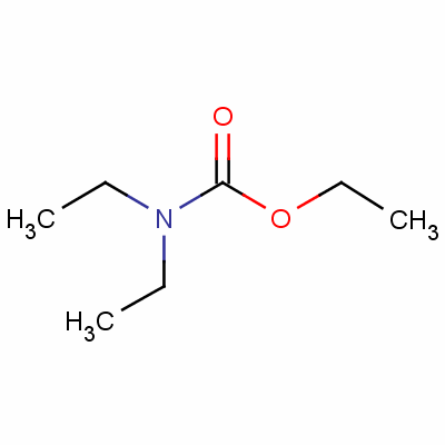 N,N-二乙基氨基甲酸乙酯結(jié)構(gòu)式_3553-80-8結(jié)構(gòu)式