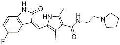 (Z)-5-(5-氟-2-氧代-2,3-二氫-1H-吲哚-3-亞基甲基)-2,4-二甲基-N-[2-(1-吡咯烷基)乙基]-1H-吡咯-3-甲酰胺結構式_356068-94-5結構式