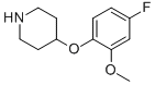 4-(4-Fluoro-2-methoxyphenoxy)piperidineStructure,367501-04-0Structure 4-(4-Fluoro-2-methoxyphenoxy)piperidine Structure,367501-04-0Structure