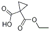 1-(乙氧羰基)環(huán)丙烷羧酸結(jié)構(gòu)式_3697-66-3結(jié)構(gòu)式