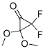 2,2-二氟-3,3-二甲氧基-環(huán)丙烷酮結構式_39050-22-1結構式