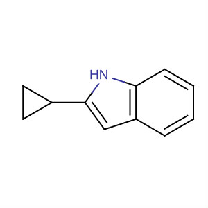 2-環(huán)丙基-1H-吲哚結(jié)構(gòu)式_40748-44-5結(jié)構(gòu)式