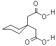 1,1-環(huán)己基二乙酸結(jié)構(gòu)式_4355-11-7結(jié)構(gòu)式