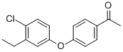 1-[4-(4-氯-3-乙基苯氧基)-苯基]-乙酮結構式_444917-88-8結構式
