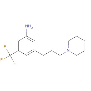 3-(3-(哌啶-1-基)丙基)-5-(三氟甲基)苯胺結(jié)構(gòu)式_453560-59-3結(jié)構(gòu)式