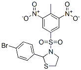(9CI)-2-(4-溴苯基)-3-[(4-甲基-3,5-二硝基苯基)磺?；鵠-噻唑烷結(jié)構(gòu)式_477489-71-7結(jié)構(gòu)式