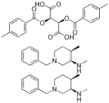 Bis[(3r,4r)-1-benzyl-n,4-dimethylpiperidin-3-amine]di-p-toluyl-l-tartrate Structure,477600-71-8Structure