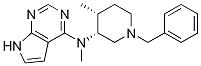 N-((3r,4r)-1-benzyl-4-methylpiperidin-3-yl)-n-methyl-7h-pyrrolo[2,3-d]pyrimidin-4-amine Structure,477600-73-0Structure