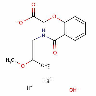 汞撒利酸結構式_486-67-9結構式