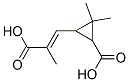3-羧基-alpha-2,2-三甲基環(huán)丙烷丙烯酸結(jié)構(gòu)式_497-95-0結(jié)構(gòu)式