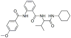 (9ci)-n-[1-[(環(huán)己基氨基)羰基]-2-甲基丙基]-2-[(4-甲氧基苯甲酰基)氨基]-苯甲酰胺結(jié)構(gòu)式_499105-06-5結(jié)構(gòu)式